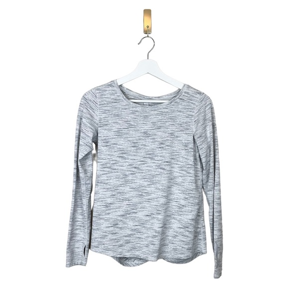 ZYIA Ash Split Back Long Sleeve Tee Size Medium - Picture 2 of 7